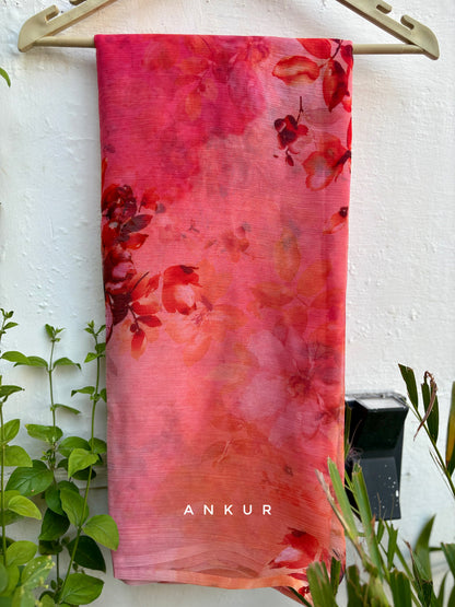 Scarlet Cloud Vintage Isha Chiffon