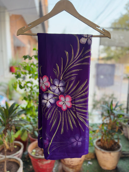 Purple Brush Paint