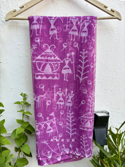 Tribal Violet Vintage Isha Chiffon
