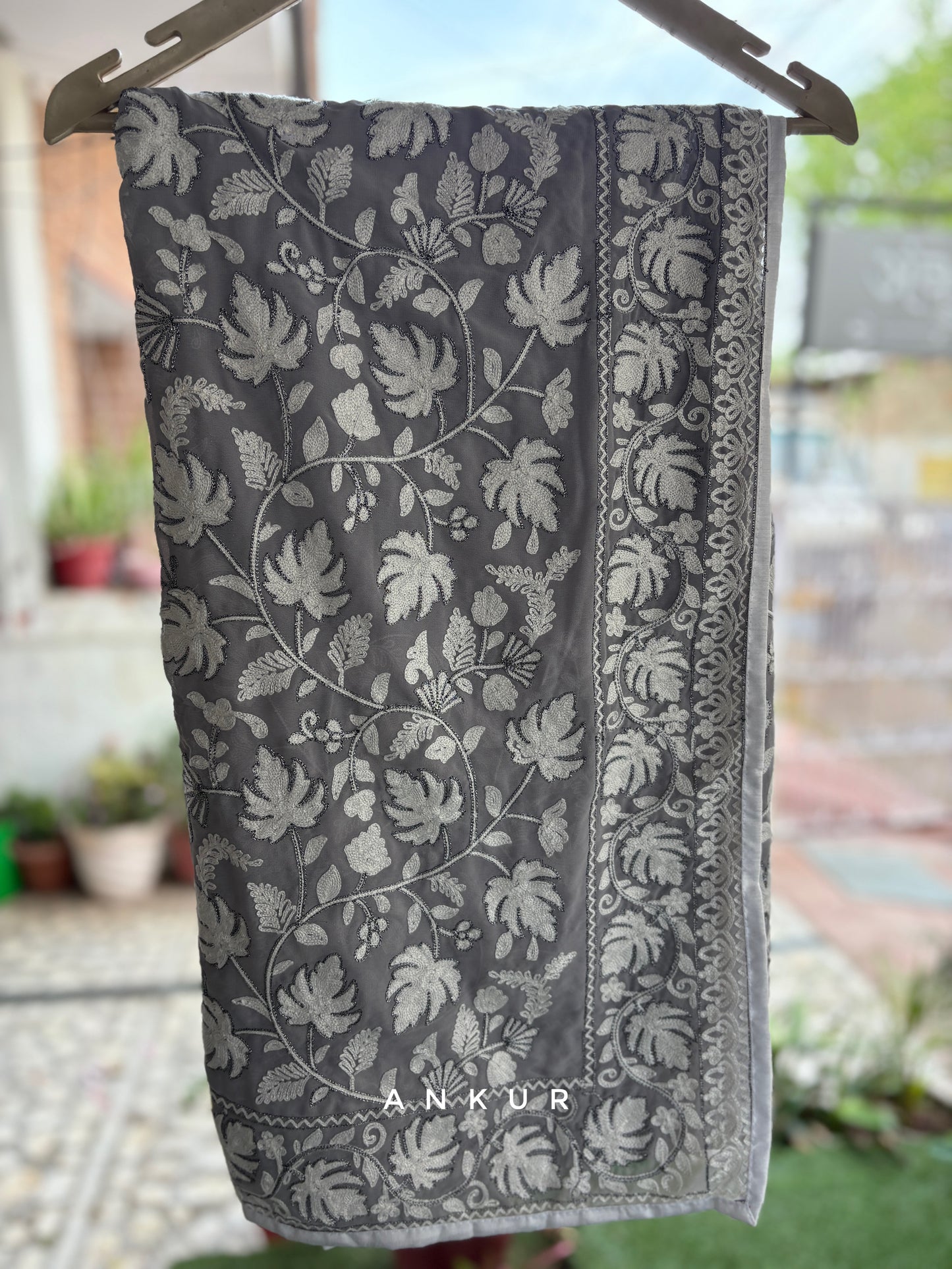 Royal Silver Kashmiri Ari work