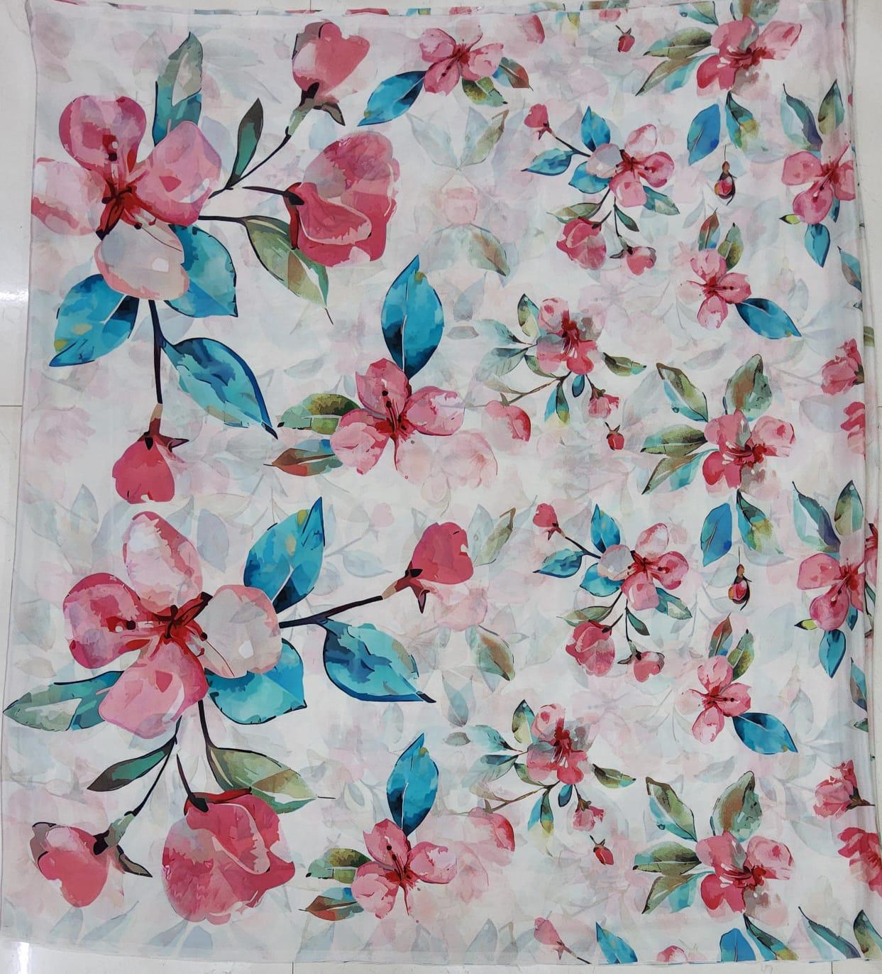 Blush Garden Watercolour Mona Beyond Silk