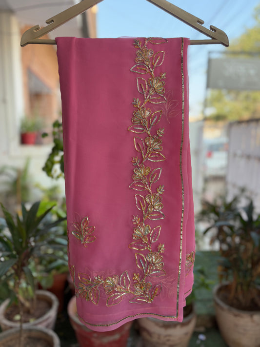 Gulabi Pink Multi Gota Anvi