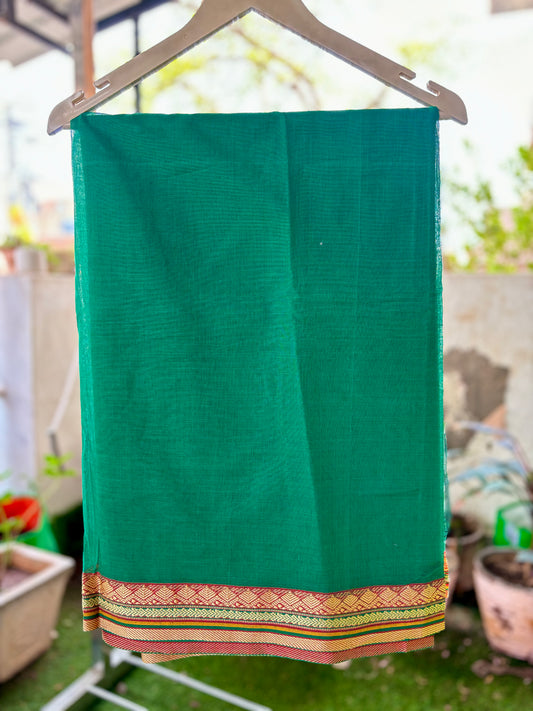 Green South Cotton with border
