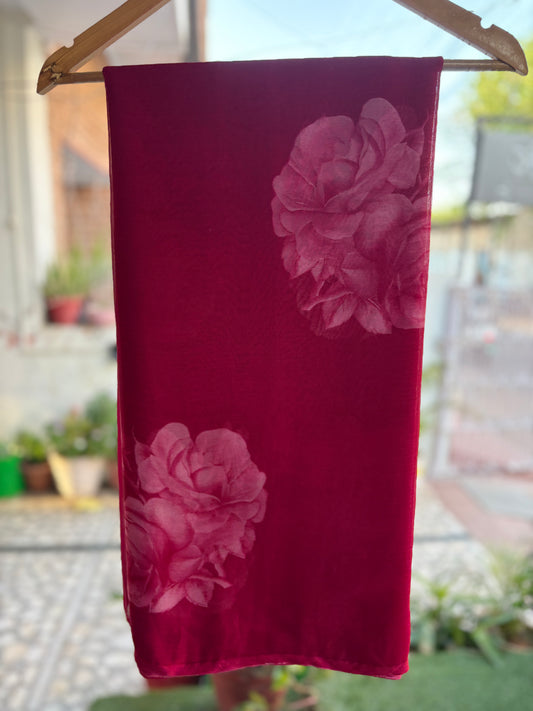 Falsa Prime Rose Crep Silk saree