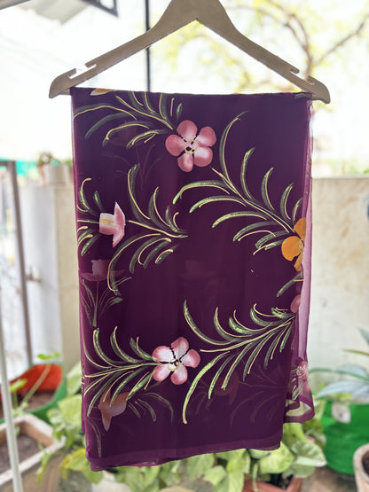 Wine Brush Paint