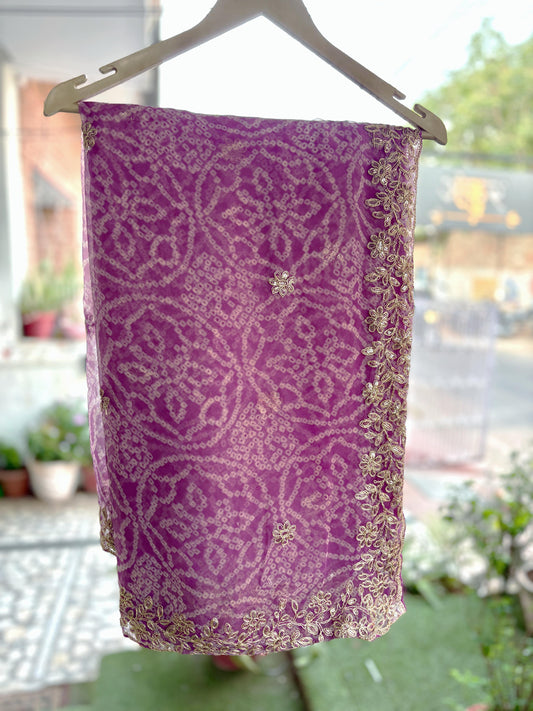 Grape Lavender Nagina Work