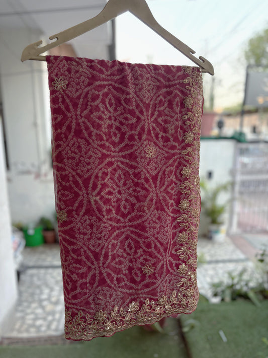 Onion Pink Nagina Work