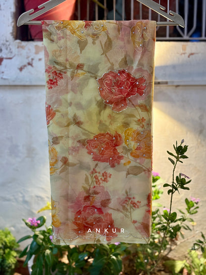 Yellow Red Rose Ziya Foil