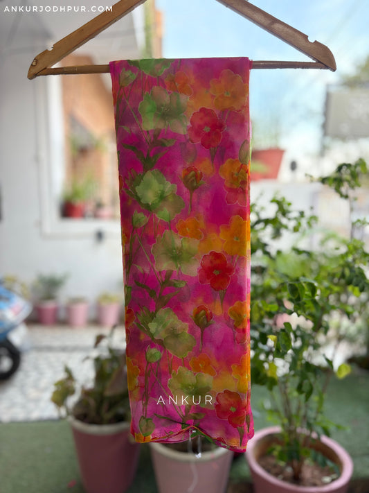 Water Colour Whisper Pink Flower Print