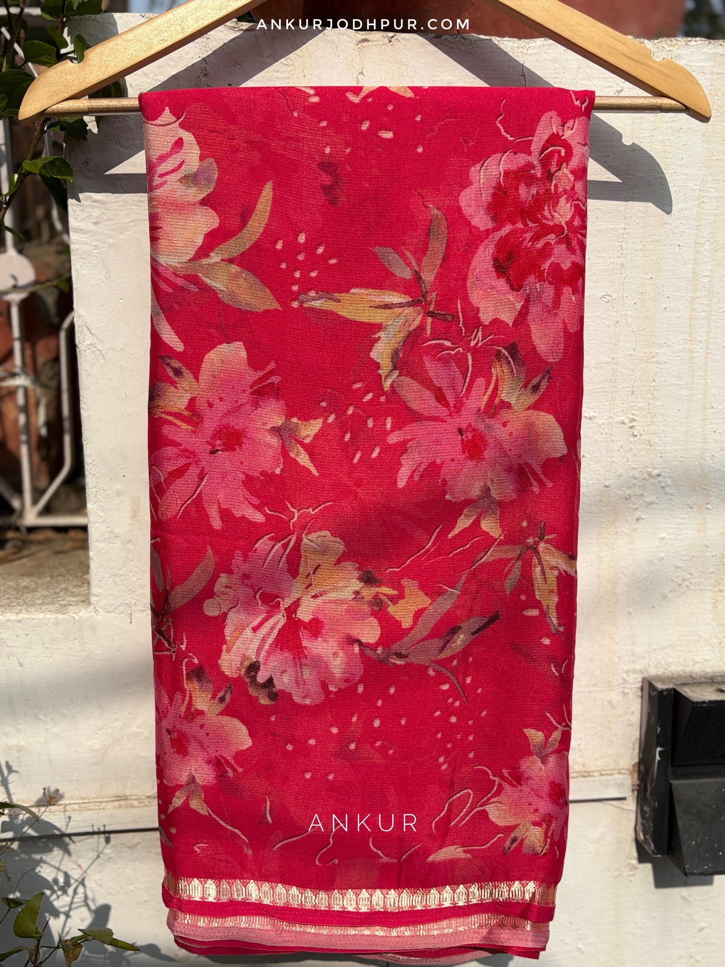 Rani Floral Mist Vintage Isha Premium Chiffon