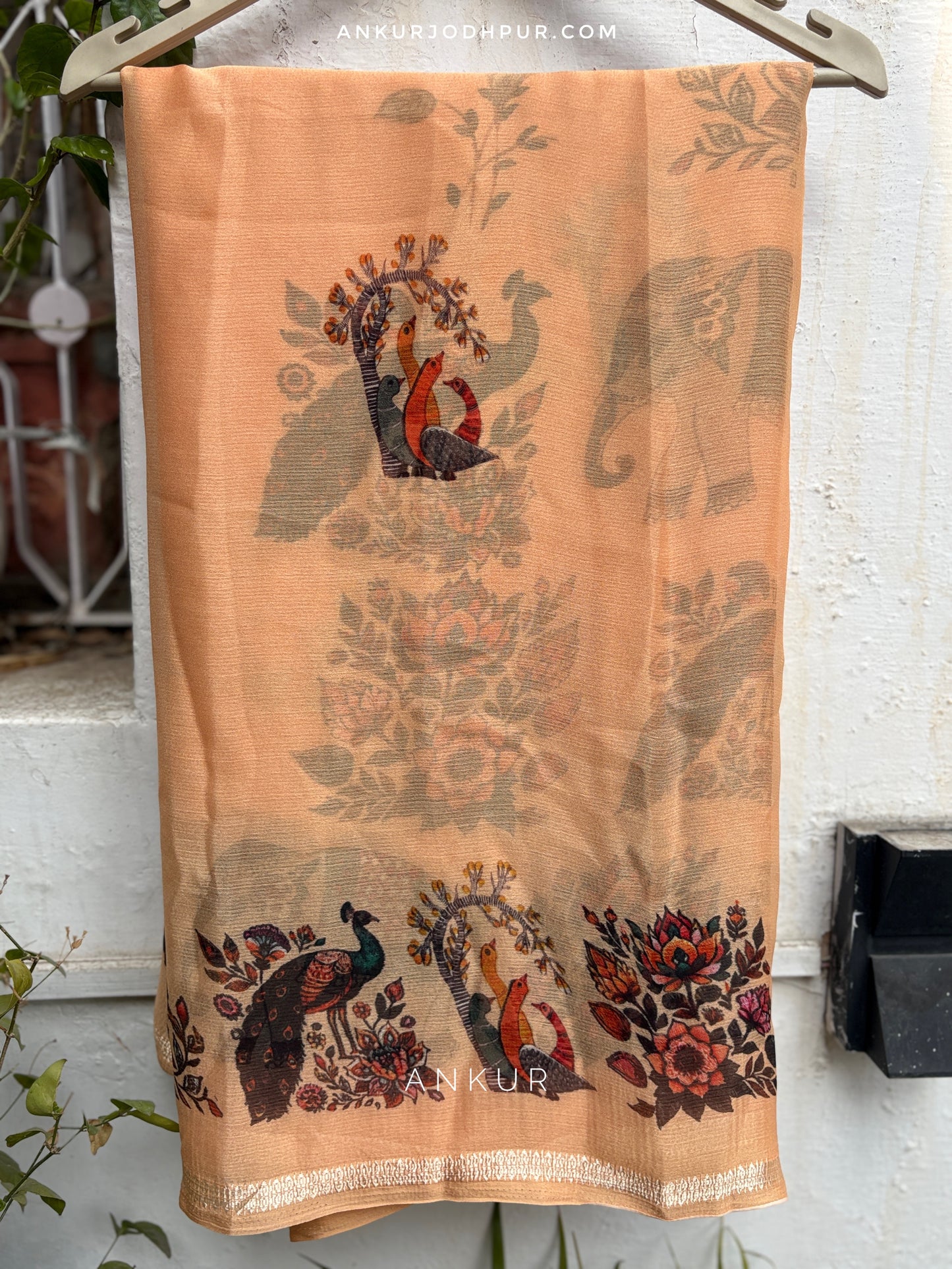 Peacock Heritage Vintage Isha Premium Chiffon