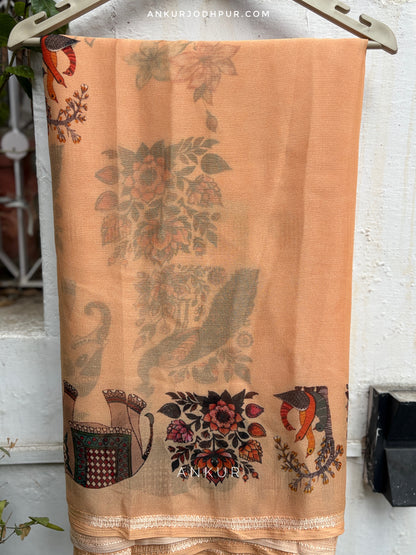 Peacock Heritage Vintage Isha Premium Chiffon