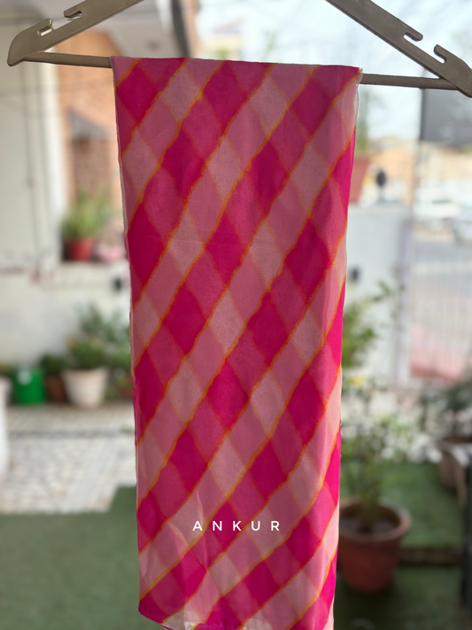 Bubble white Shade Lehriya