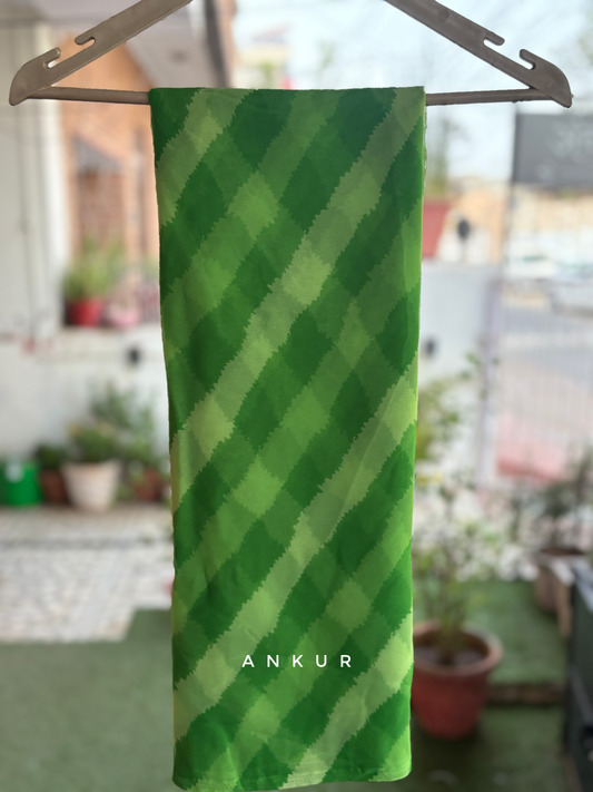 Natural Green Shade Lehriya