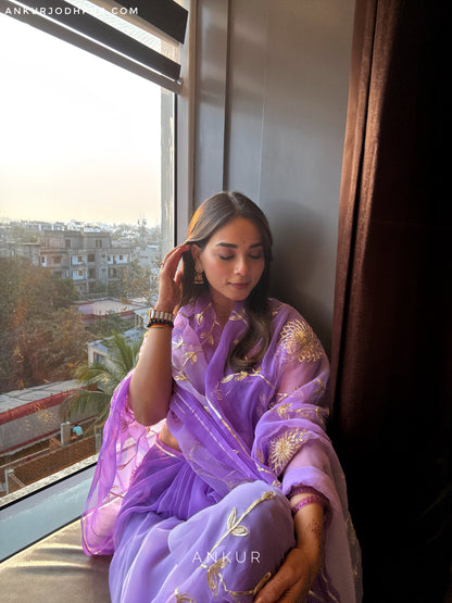 Rajkumari Violet in Jaal work Anvi