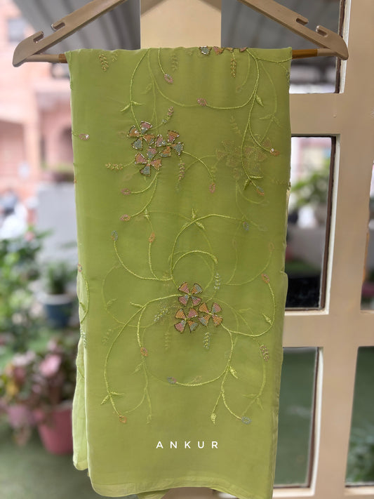 Lime Glow Delight Suhani