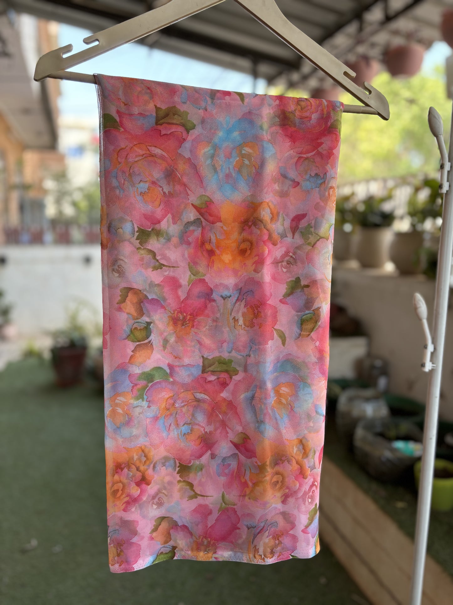 Pink Garden Flower Print