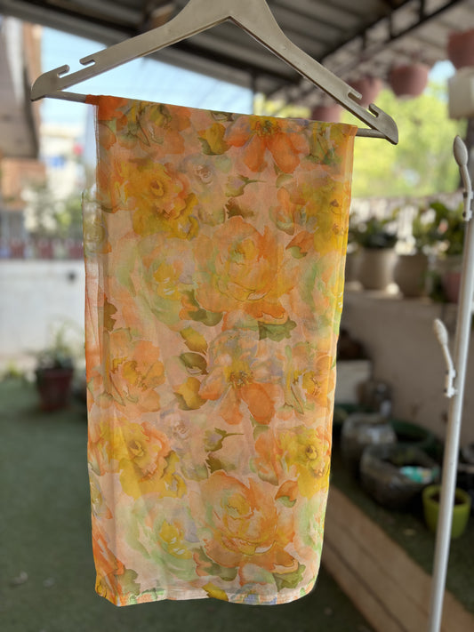 Yellow Garden Flower Print