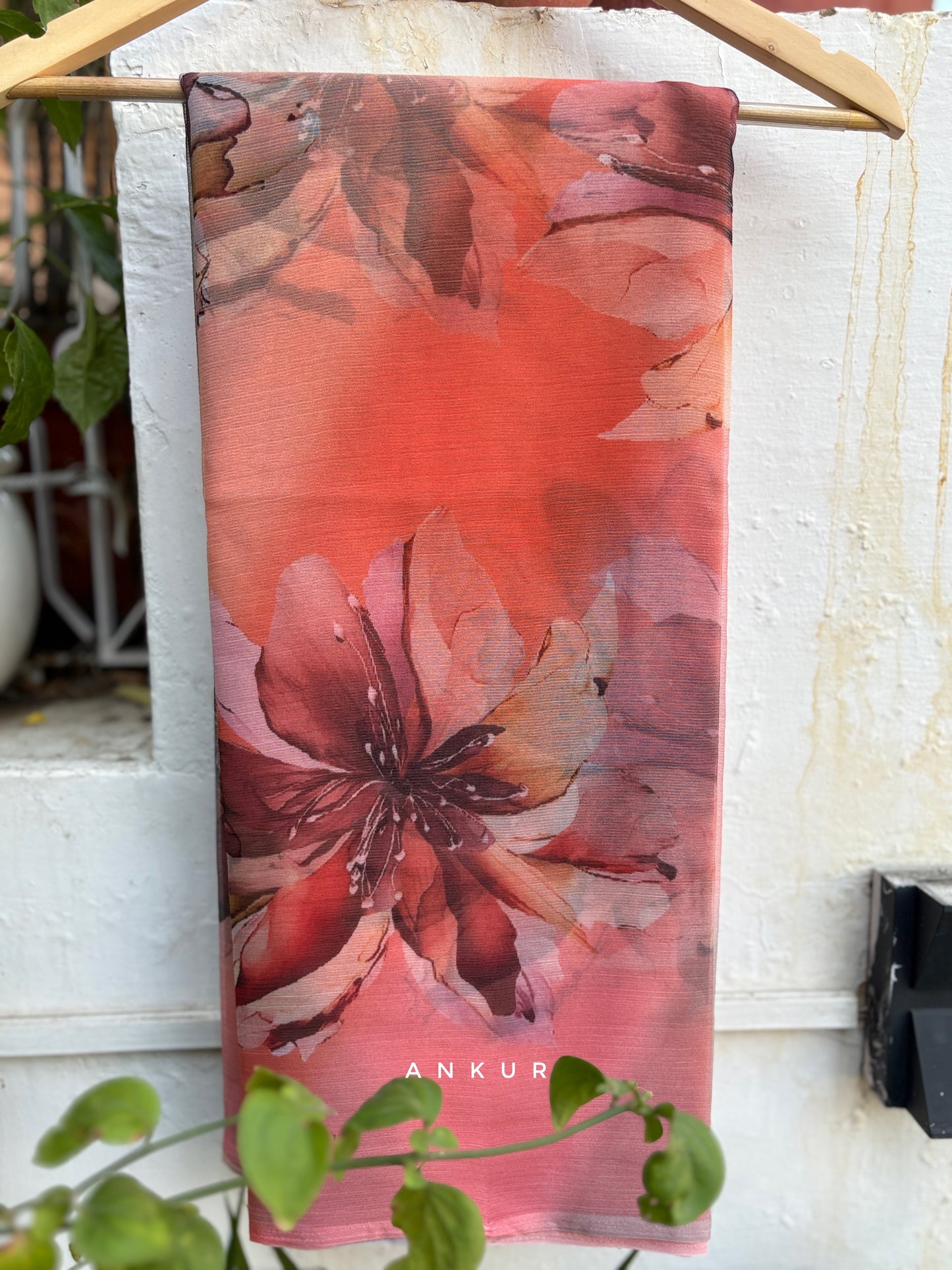 New lily shaded Vintage Isha Chiffon