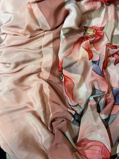 Scarlet Petal Canvas Mona Beyond Silk