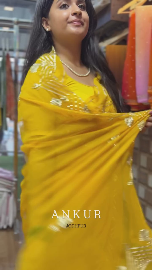 Yellow in new Gota design Anvi
